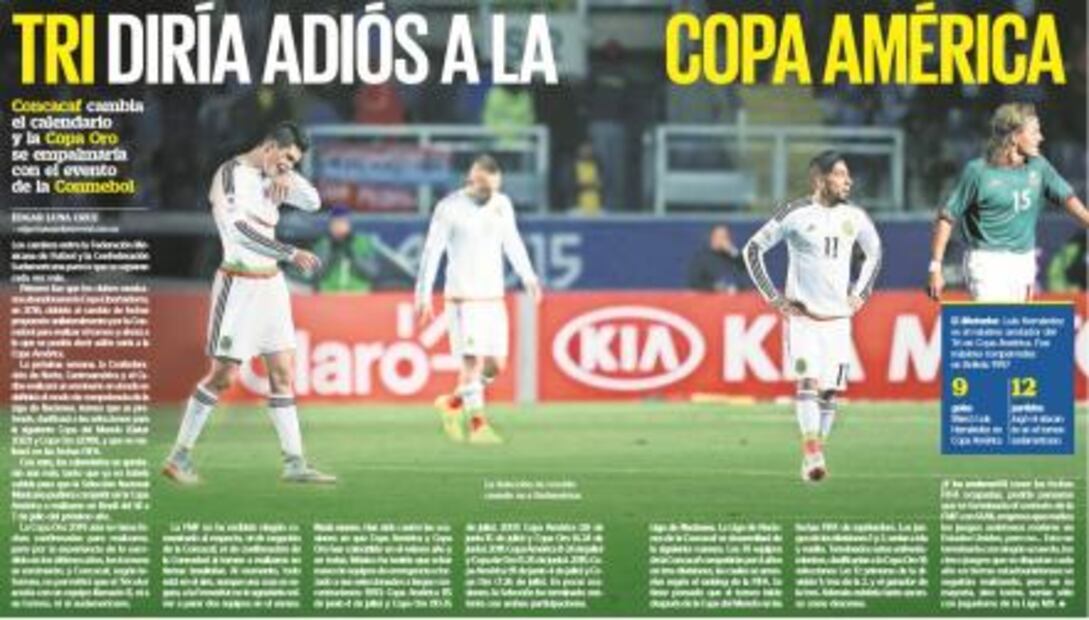 México no jugará la Copa América de Brasil 2019