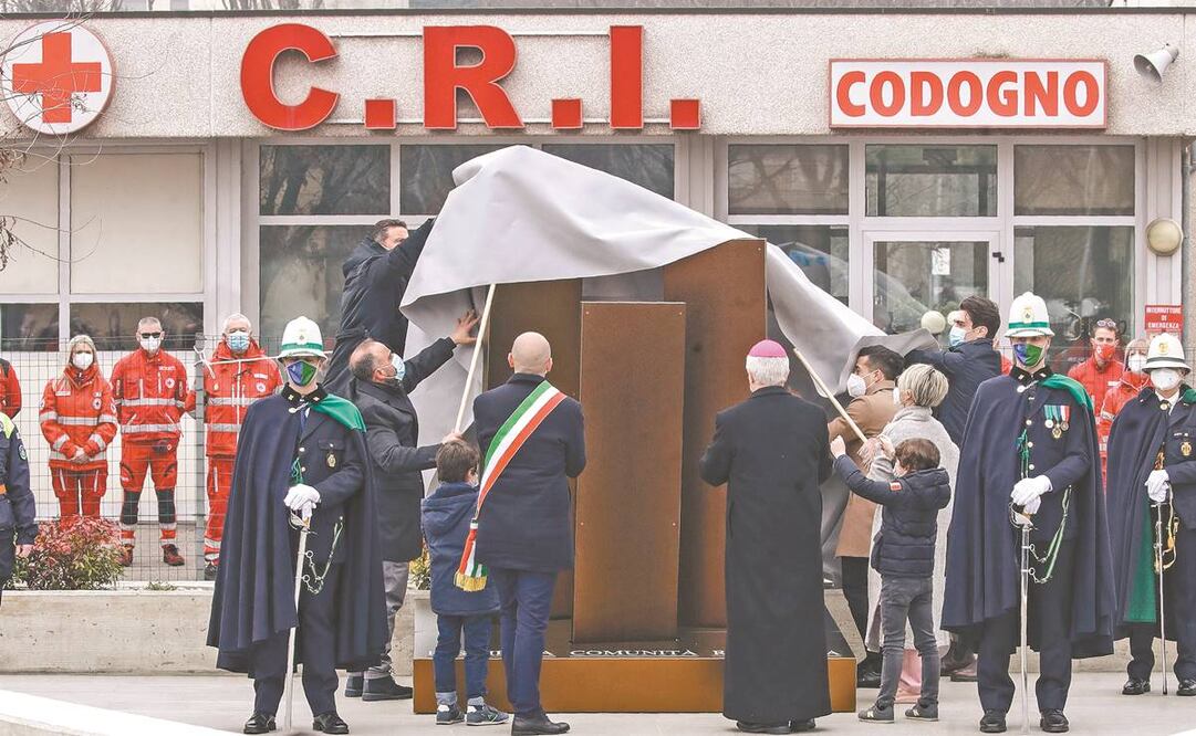 Italia conmemoró un año desde que se convirtió en zona cero de la pandemia por Covid, cuando se detectó el primer caso autóctono. Foto: Luca Bruno. AP