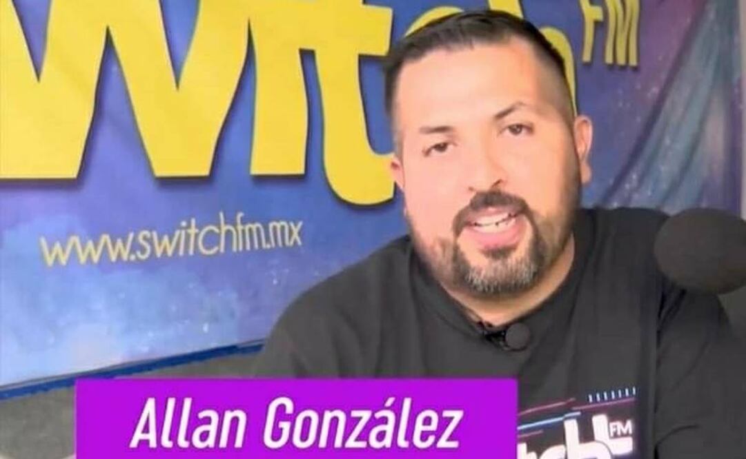 El locutor Allan Gonzáles es una de las víctimas de la balacera que ocurrió afuera de la pizzeria Little Caesars en Ciudad Juárez. Foto: Especial