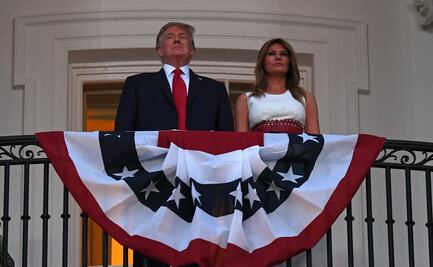 Trump celebra sin “sana distancia” el Día de la Independencia en la Casa Blanca
