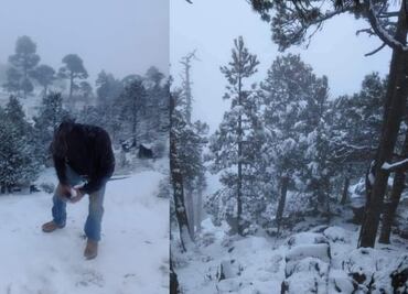 FOTOS: La Marquesa y la carretera México-Toluca se cubren de aguanieve