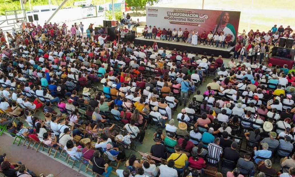 Asambleas Informativas de Morena en Zacatecas, Coahuila y Campeche el 15 de agosto de 2026. Foto: Facebook @AriadnaMontielReyes