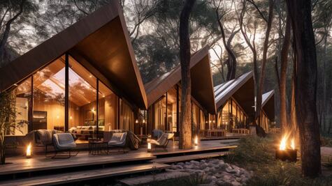 Así serán las cabañas de Bosque Encantado en Oaxaca