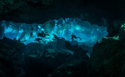 Buzos estadounidenses descubren cráneos humanos y vasijas en cenote yucateco