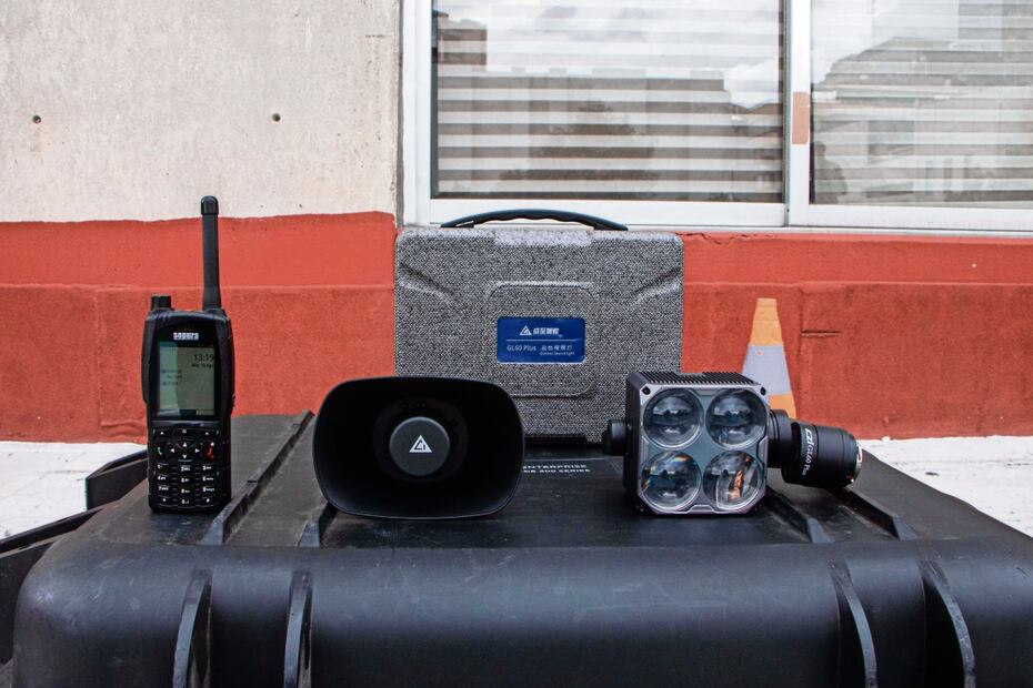 La fidelidad de las cámaras es de alta resolución a 4K y 30X de zoom; los equipos cuentan con una caja negra para almacenar la información. Foto: Gabriel Pano / El Universal