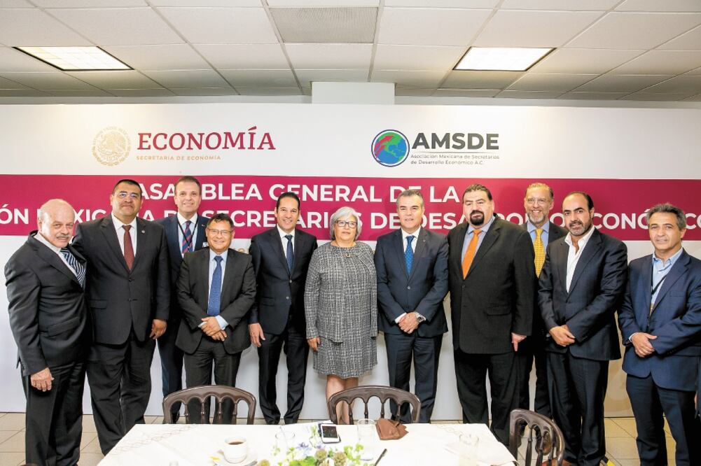 La secretaria de Economía, Graciela Márquez Colín, encabezó el Encuentro Empresarial para la Integración de Cadenas Productivas en Querétaro. Foto/CORTESÍA