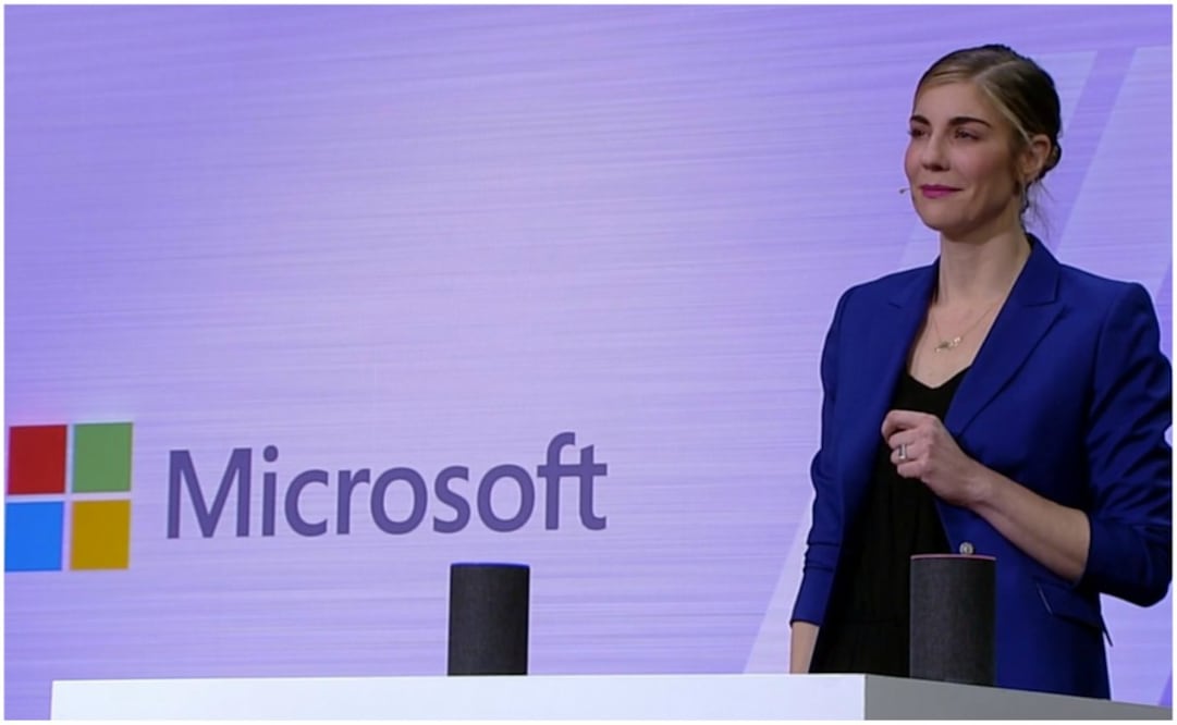 Microsoft realizó una demostración de la integración de Alexa y Cortana en su evento de desarrolladores