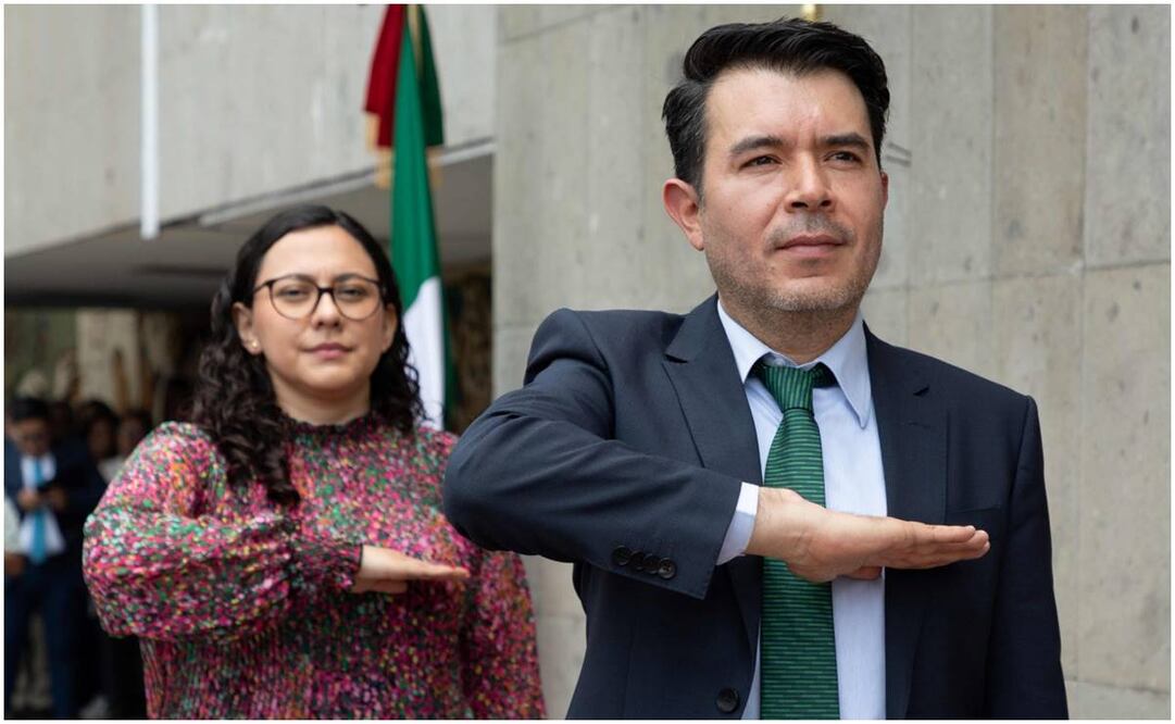 Arturo Medina Padilla, subsecretario de Derechos Humanos, Población y Migración, e Iris Mariana Rodríguez Bello, subsecretaria de Desarrollo Democrático, Participación Social y Asuntos Religiosos, ambos de la Secretaría de Gobernación (Segob), coincidieron en que era indispensable “la transformación” que inició el Presidente. Foto: Especial