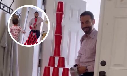 VIDEO: Niños le juegan broma a su padre y genera debate en redes