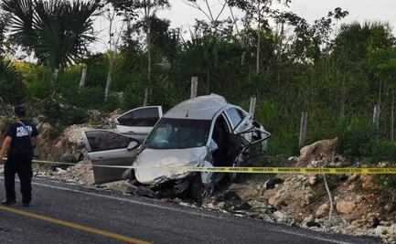 Candidato a la alcaldía de Bacalar sufre accidente carretero; fallece su esposa