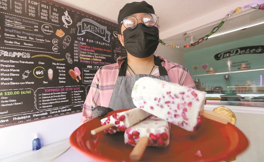 Es el segundo año en que sacan la paleta de nogada.