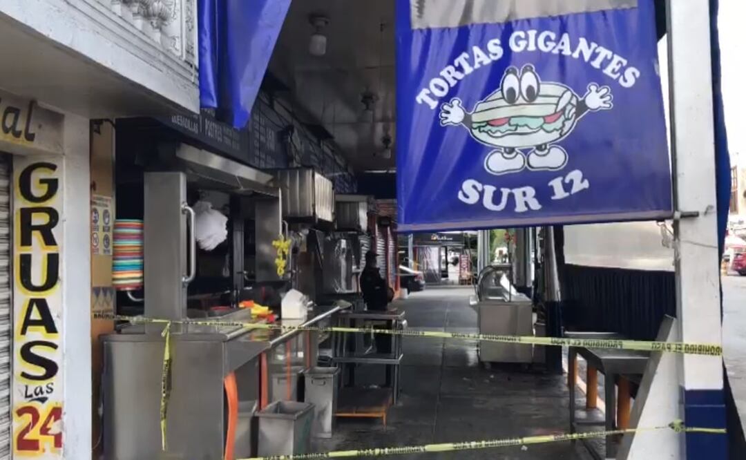 Ataque armado en Tortas Gigantes de Sur 12. Foto: Isidro Corro. EL UNIVERSAL