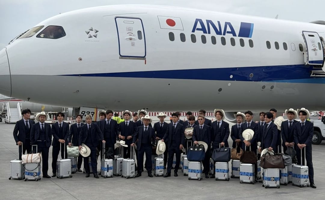 Selección de Japón llega a Monterrey, Nuevo León para preparar el Mundial; entrenará durante cinco días.
Foto: Especial.