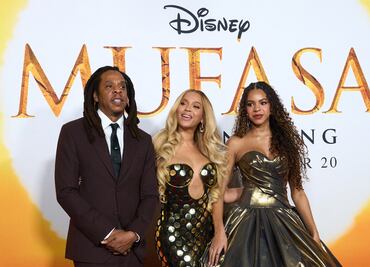 Jay-Z asiste a alfombra roja con su hija Blue Ivy y Beyoncé en medio de una acusación de abuso sexual
