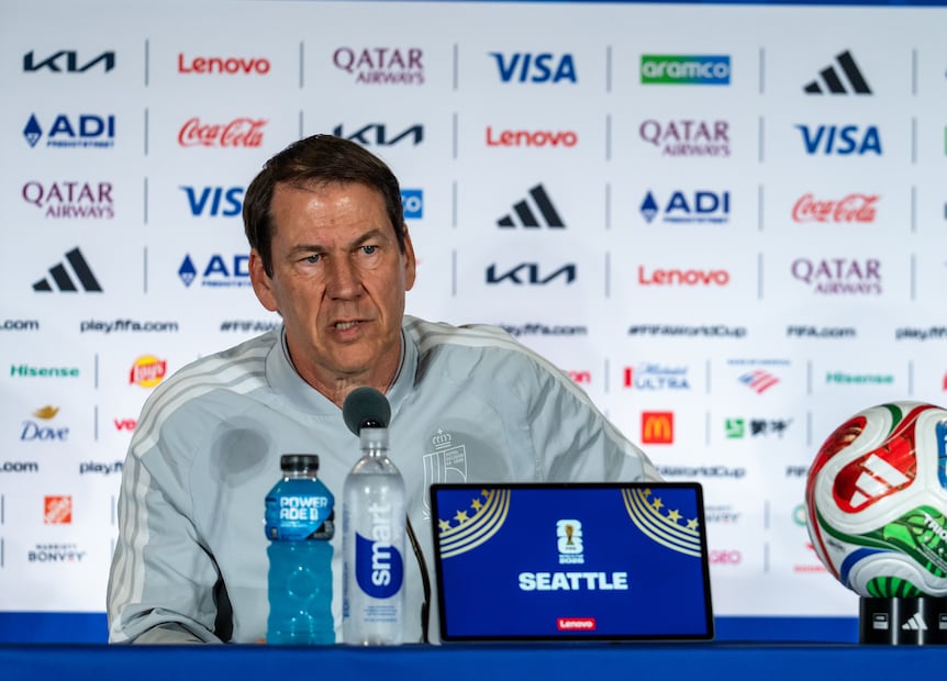 Rudi Garcia, técnico de Bélgica, en conferencia de prensa durante el Mundial de 2026 - Foto: EFE