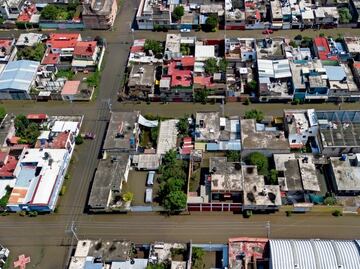 Aumenta el área inundada en Chalco