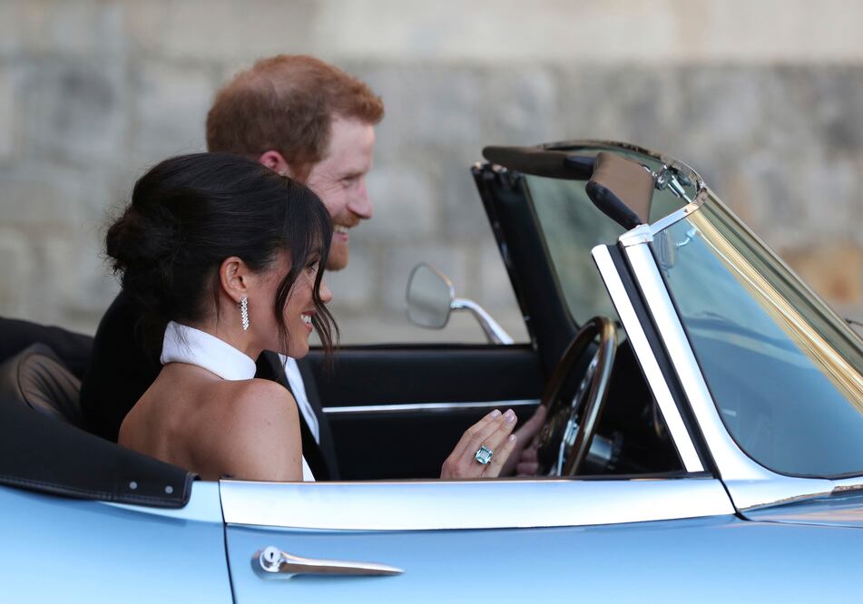 Harry y Meghan pasaron la tarde del sábado festejando con sus amigos en privado. Foto: AP