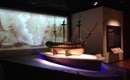 Vestigios de la fragata Mercedes, en el Museo de Antropología