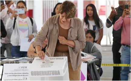 ¿Qué dijo Delfina Gómez tras emitir su voto en Texcoco?