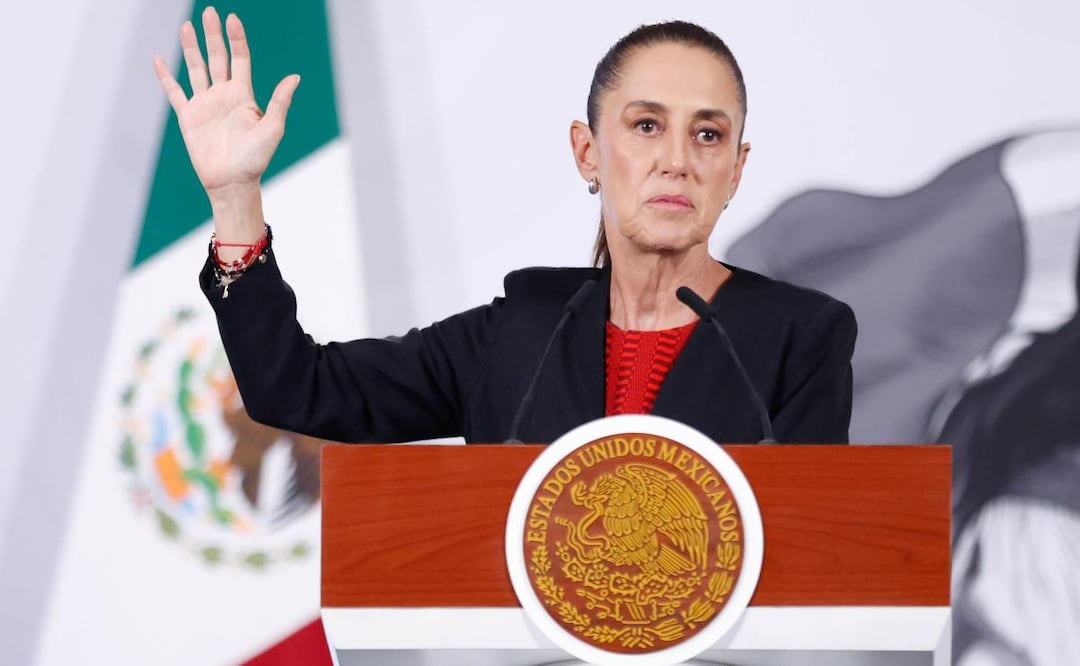 Presidenta Claudia Sheinbaum durante su conferencia de prensa desde Palacio Nacional (21/05/2026). Foto: Diego Simón Sánchez / EL UNIVERSAL