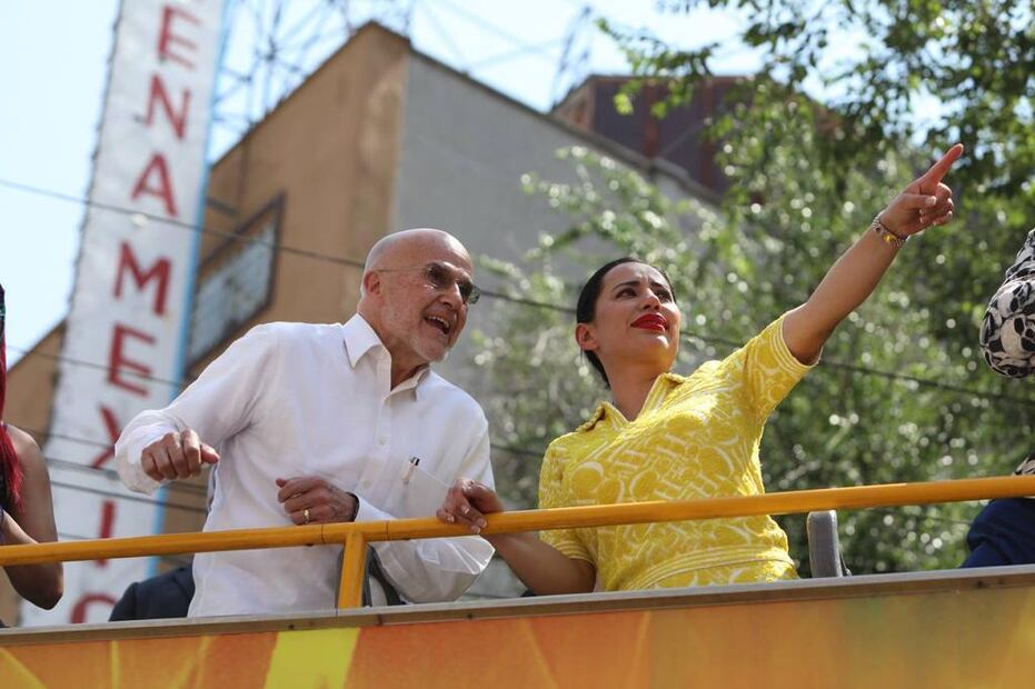 La alcaldesa de Cuauhtémoc, Sandra Cuevas, inauguró el Túnel Arena México, por motivo del 90 aniversario del Consejo Mundial de Lucha Libre, Foto: Especial
