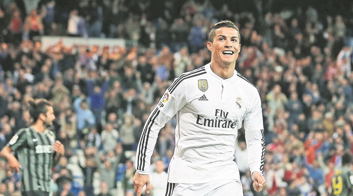 Cristiano Ronaldo anotó el tercer tanto blanco en la goleada al Getafe (ANDRES KUDACKI. AP)