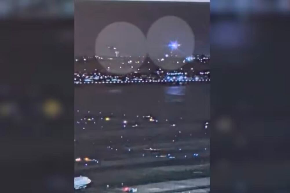 Se conocieron nuevos videos del choque entre el avión comercial y el helicóptero militar en Washington. Foto: Tomada de video de CNN
