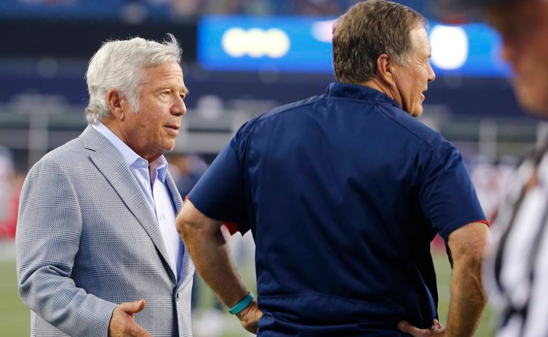 Kraft y Belichick, dueño y coach. Foto: AP