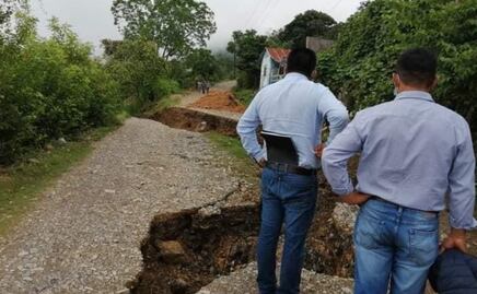 Al menos 22 familias afectadas por la aparición de grietas en Tlanchinol, Hidalgo