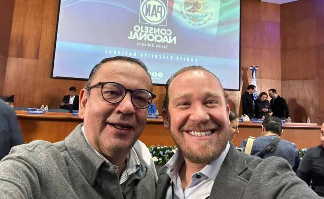 Germán Martínez y Santiago Taboada. Foto: X @STaboadaMx