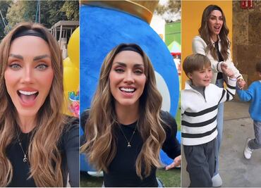 En medio de la polémica, Anahí celebra los 8 años de Manu, su hijo mayor