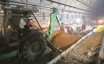 Alista STC vía 1 de la L12 del tramo subterráneo