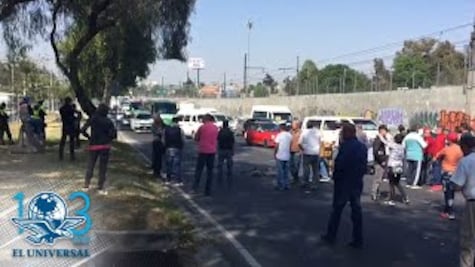 Bloquean Zaragoza para exigir gasolina en Iztapalapa