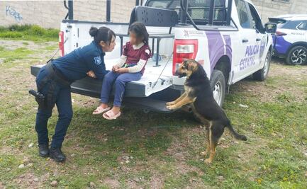 Policías rescatan a niña de 6 años que deambulaba por calles de Pachuca, Hidalgo