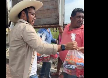 Diputado sobreviviente de Ayotzinapa difunde video de ayuda en Acapulco… y pide apoyar “sin politiquería”