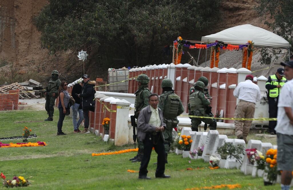Balacera en panteón de Naucalpan. FOTO:  Iván Montaño/ EL UNIVERSAL/