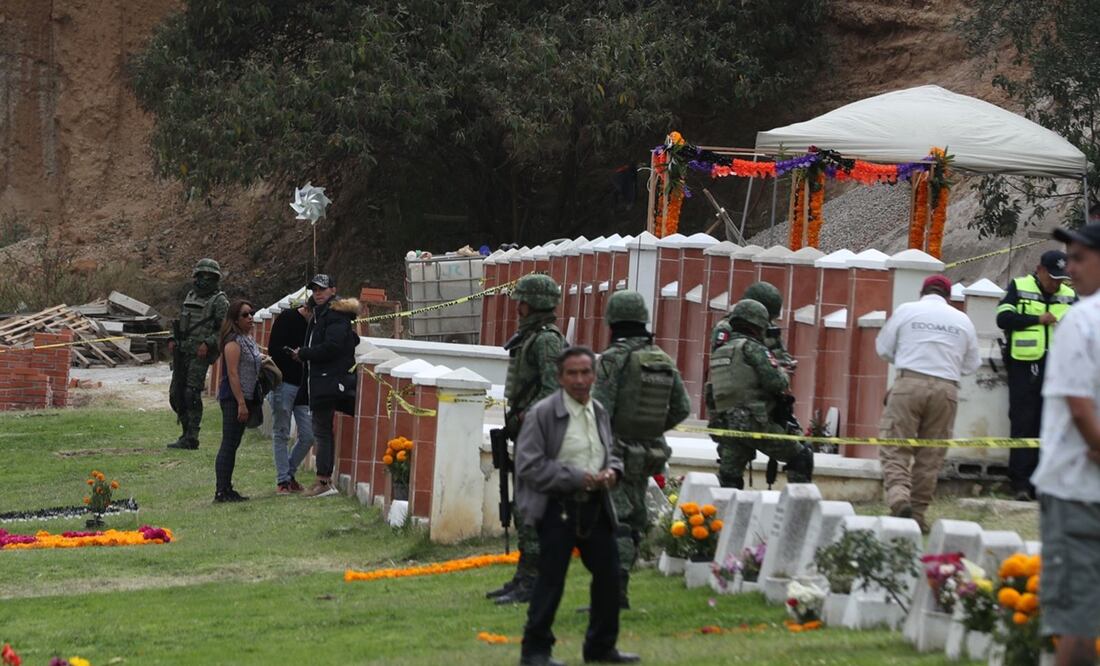 Balacera en panteón de Naucalpan. FOTO: Iván Montaño/ EL UNIVERSAL/