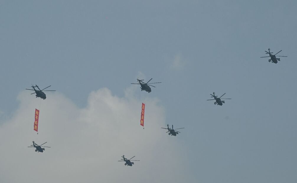 China exhibe nuevas armas en el desfile militar por el 80 aniversario del fin de la Segunda Guerra Mundial. (02/09/25) Foto: AFP