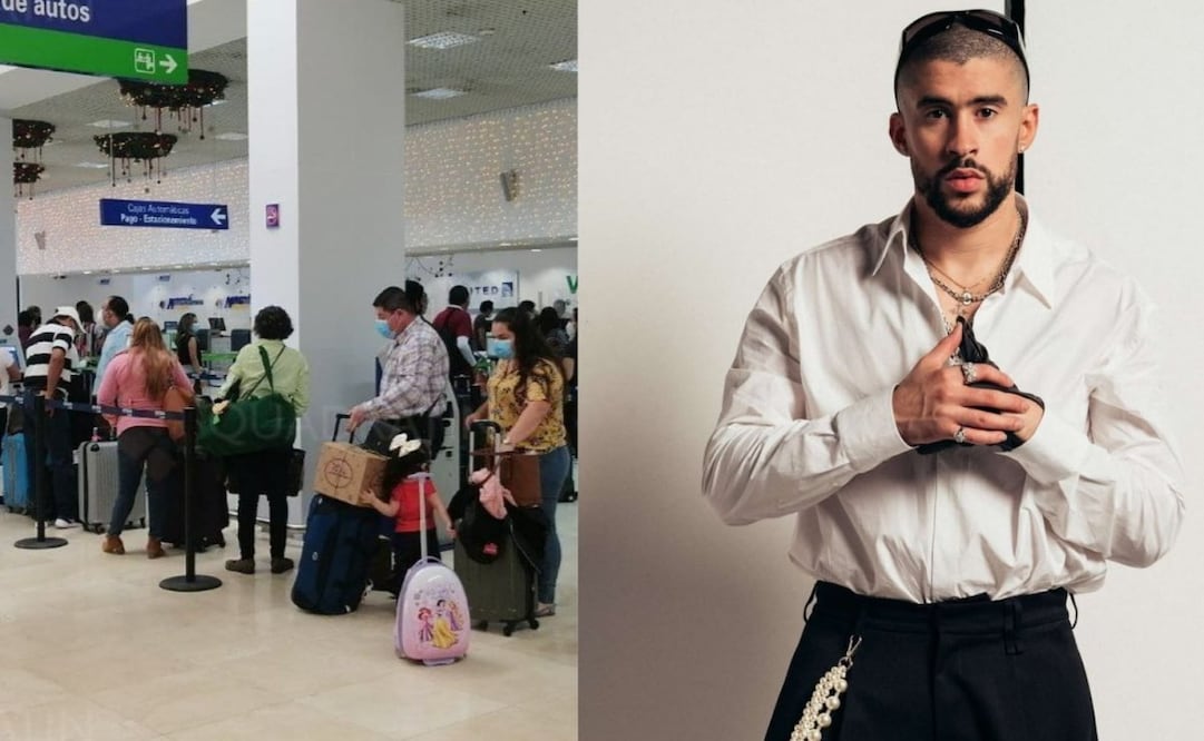 Yucatecos se quedan sin poder asistir a concierto de Bad Bunny en CDMX tras cancelación de vuelo.
Foto: Especial.