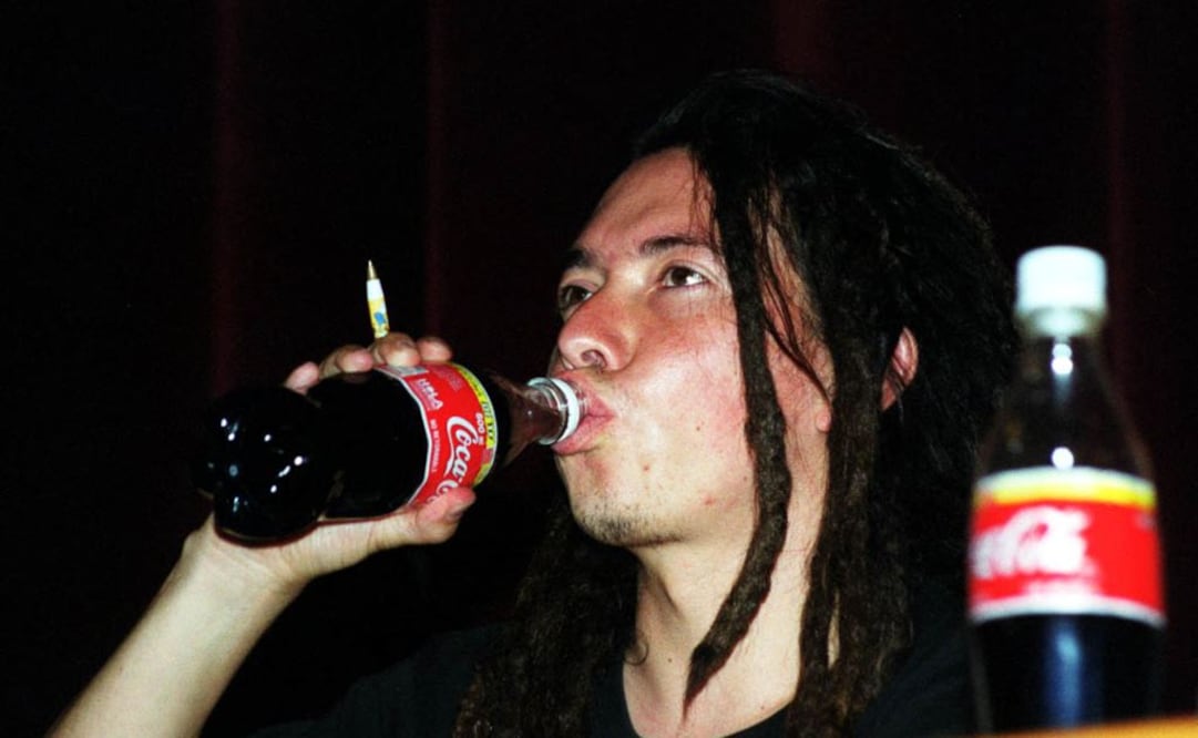 Alejandro Echavarría, “El Mosh”, durante la huelga en la UNAM en 1999, en una foto de Archivo de EL UNIVERSAL