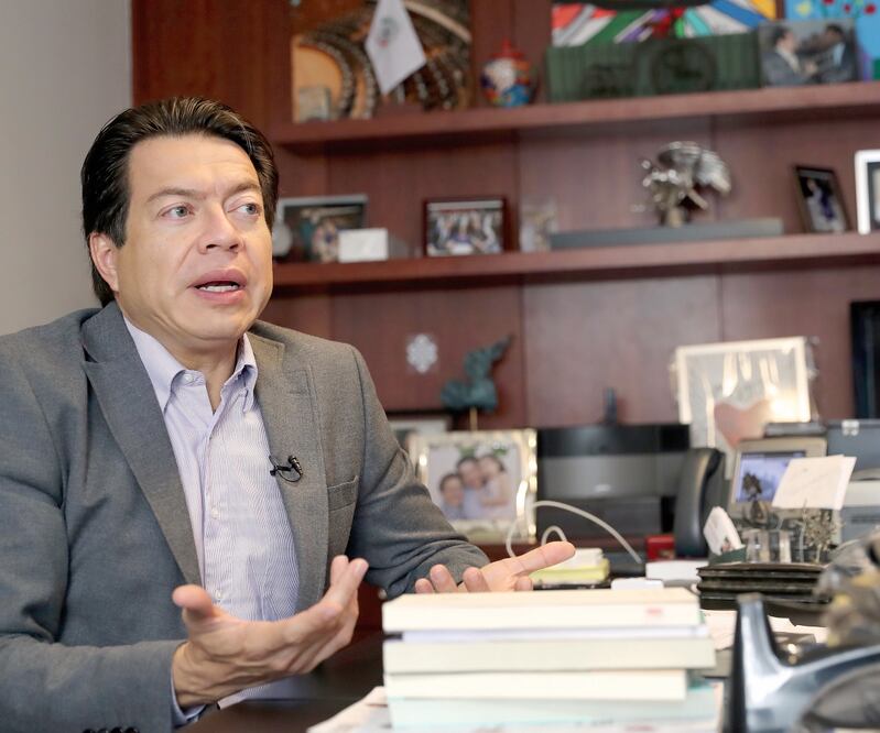 Mario Delgado instó a militantes a dejar atrás el proceso interno de selección de candidatos a gubernaturas y ver hacia adelante. Archivo EL UNIVERSAL