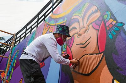 Mural, la nueva cara de la plaza González Arratia