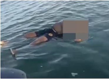 Yucatán: pescadores localizan cadáver flotando en el mar; cuerpo fue entregado a Fiscalía estatal