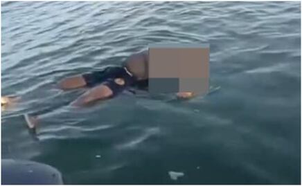 Yucatán: pescadores localizan cadáver flotando en el mar; cuerpo fue entregado a Fiscalía estatal