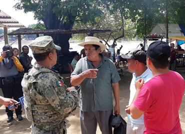 Elementos de SEMAR frenan ingreso de migrantes por el río Suchiate