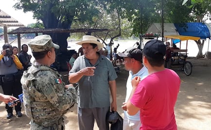 Elementos de SEMAR frenan ingreso de migrantes por el río Suchiate