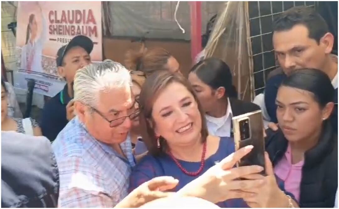 Xóchitl Gálvez en Iztapalapa. Foto: Víctor Gmaboa/ EL UNIVERSAL