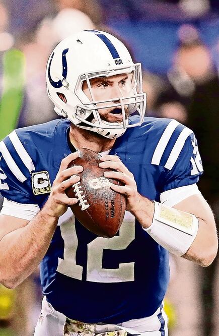 Andrew Luck, quarterback de los Colts de Indianapolis (ARCHIVO. EL UNIVERSAL)