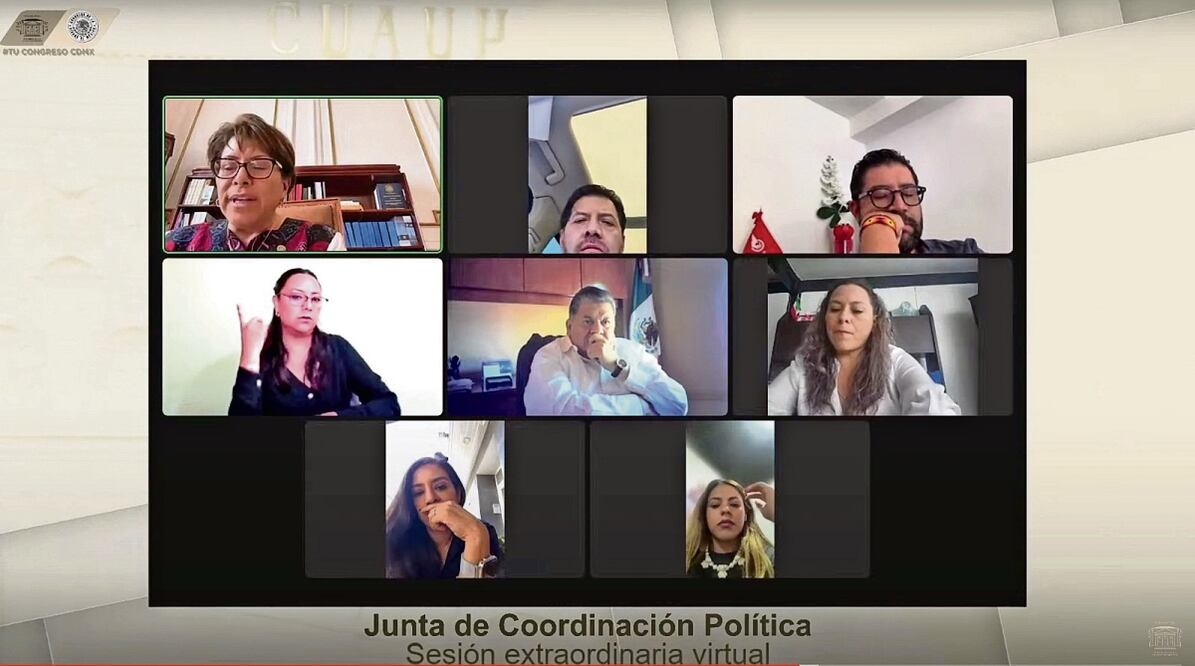 La Jucopo acordó ayer en sesión extraordinaria virtual dar un plazo para que la ley de bienestar sea estudiada en comisiones unidas Foto: Especial