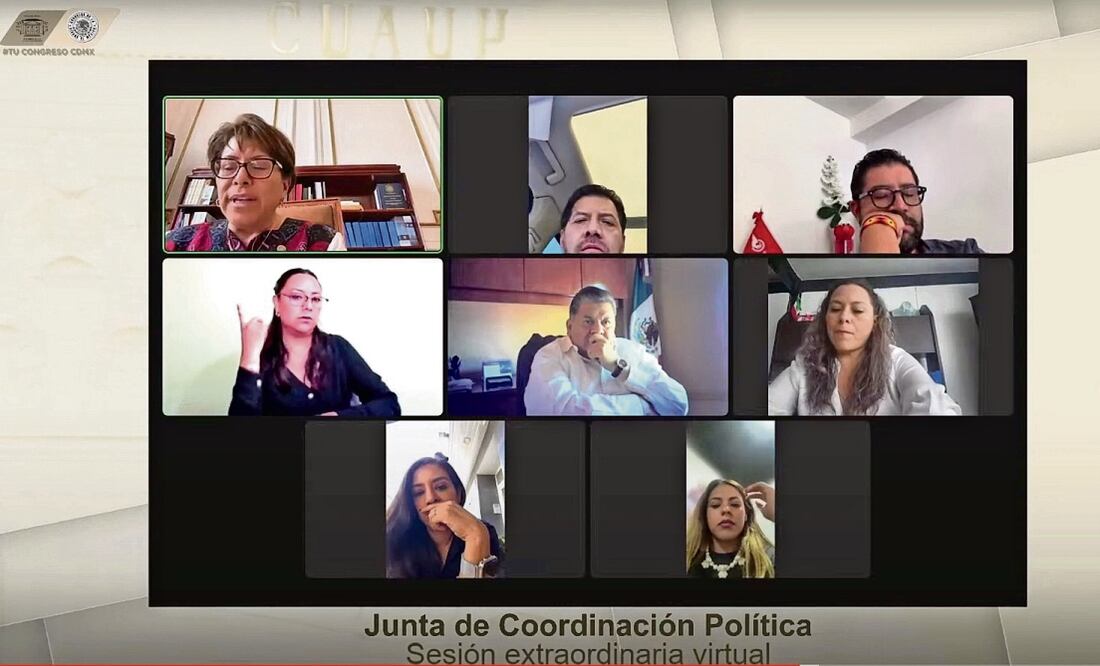 La Jucopo acordó ayer en sesión extraordinaria virtual dar un plazo para que la ley de bienestar sea estudiada en comisiones unidas Foto: Especial